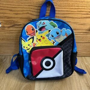 Pokemon Kids Backpack - Blue and Red 10-11” very nice and cute!
